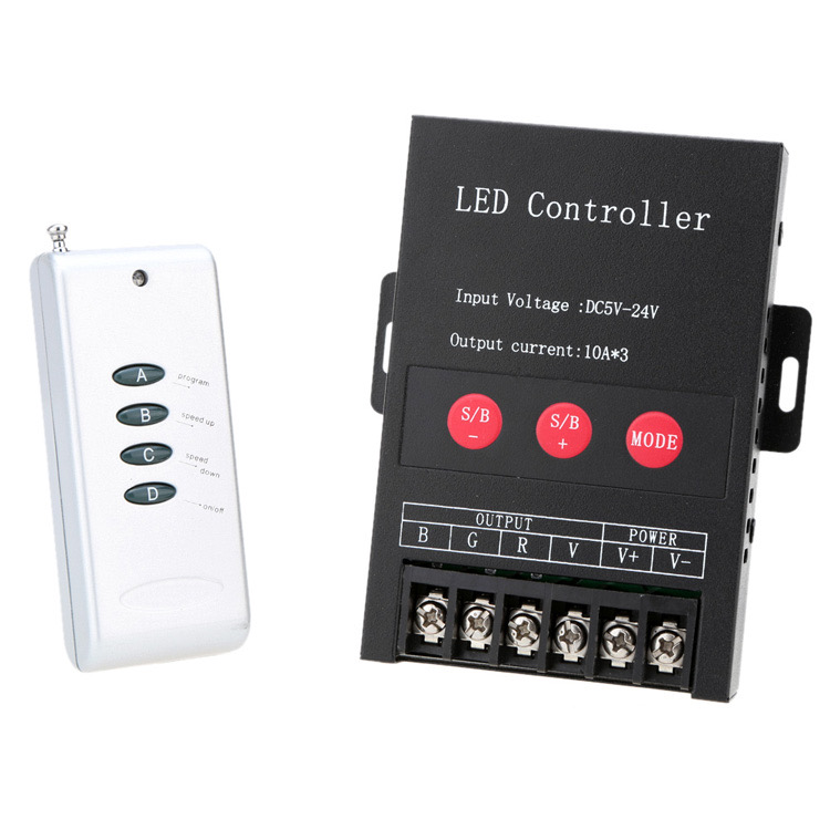 RGB controller with remote control 10A*3CH